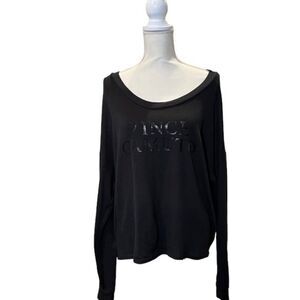 Vince Camuto Women's Branded Black Long Sleeve Pullover Sweater Size XL